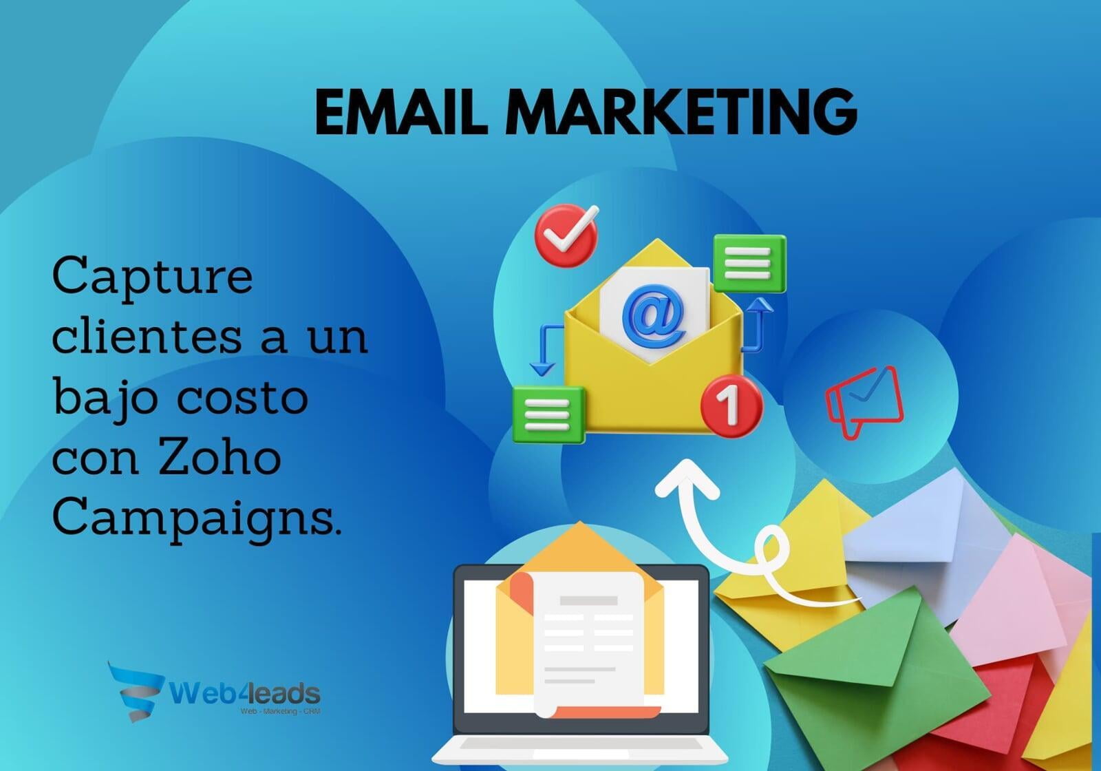Email marketing: Capture clientes a un bajo costo con Zoho Campaigns.